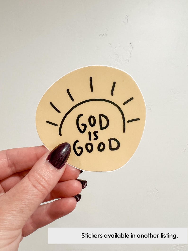 CLEARANCE the God is Good Sweatshirt Tee white Design Christian