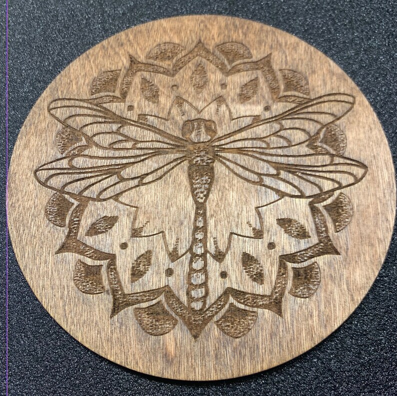 Laser Engraved Dragonfly Crystal Grid Etsy laser-engraved-dragonfly-crystal-grid-etsy