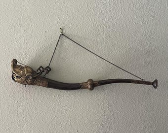 Tibetan Buddhist Ceremonial Horn, 20" (Dbang Dung, kangling, or dragon trumpet)