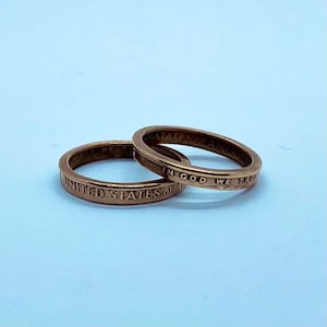 Penny coin ring