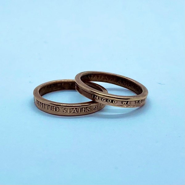 Penny coin ring