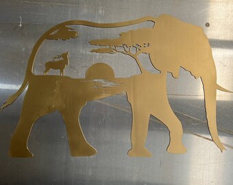 Decoración de elefantes de sabana