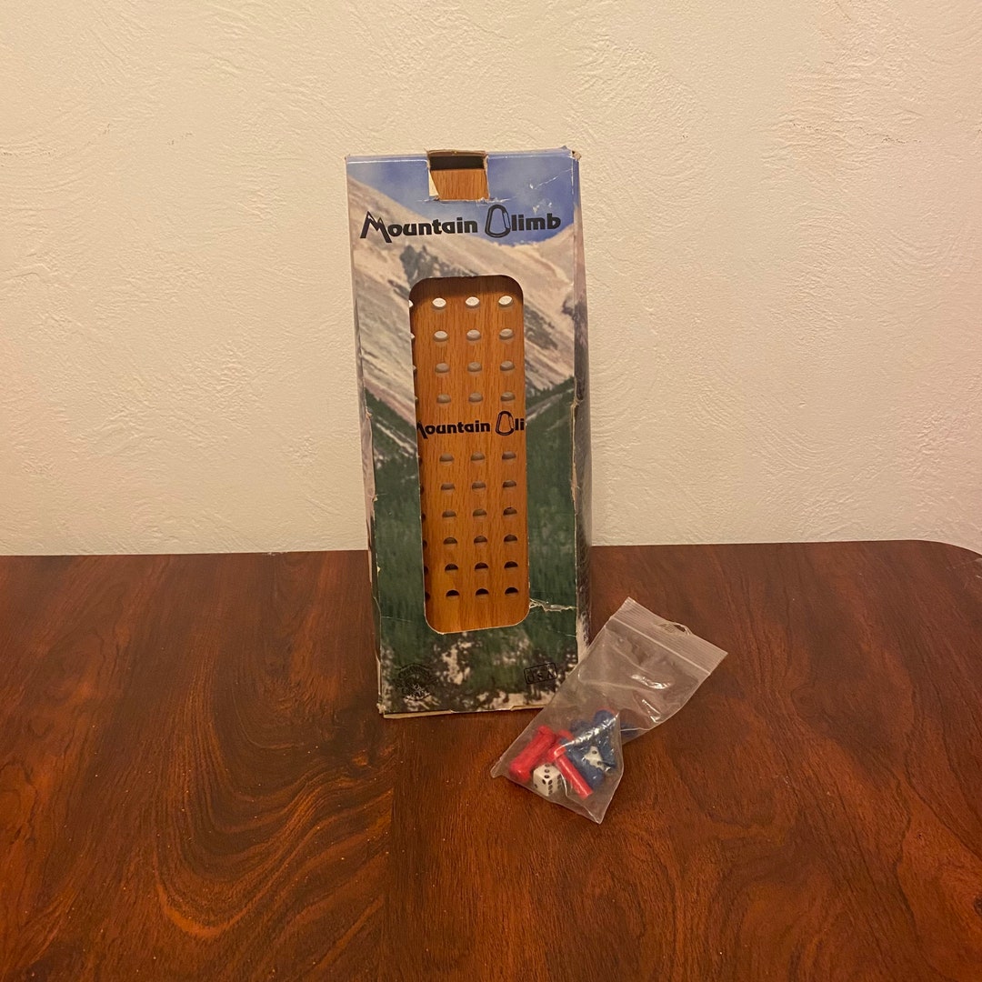 Vintage HTF 1996 Mountain Climb Board Game in Original Box W/ All