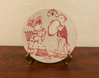 Bjorn Wiinblad NYMOLLE Vintage Wall Plates, Months of Love