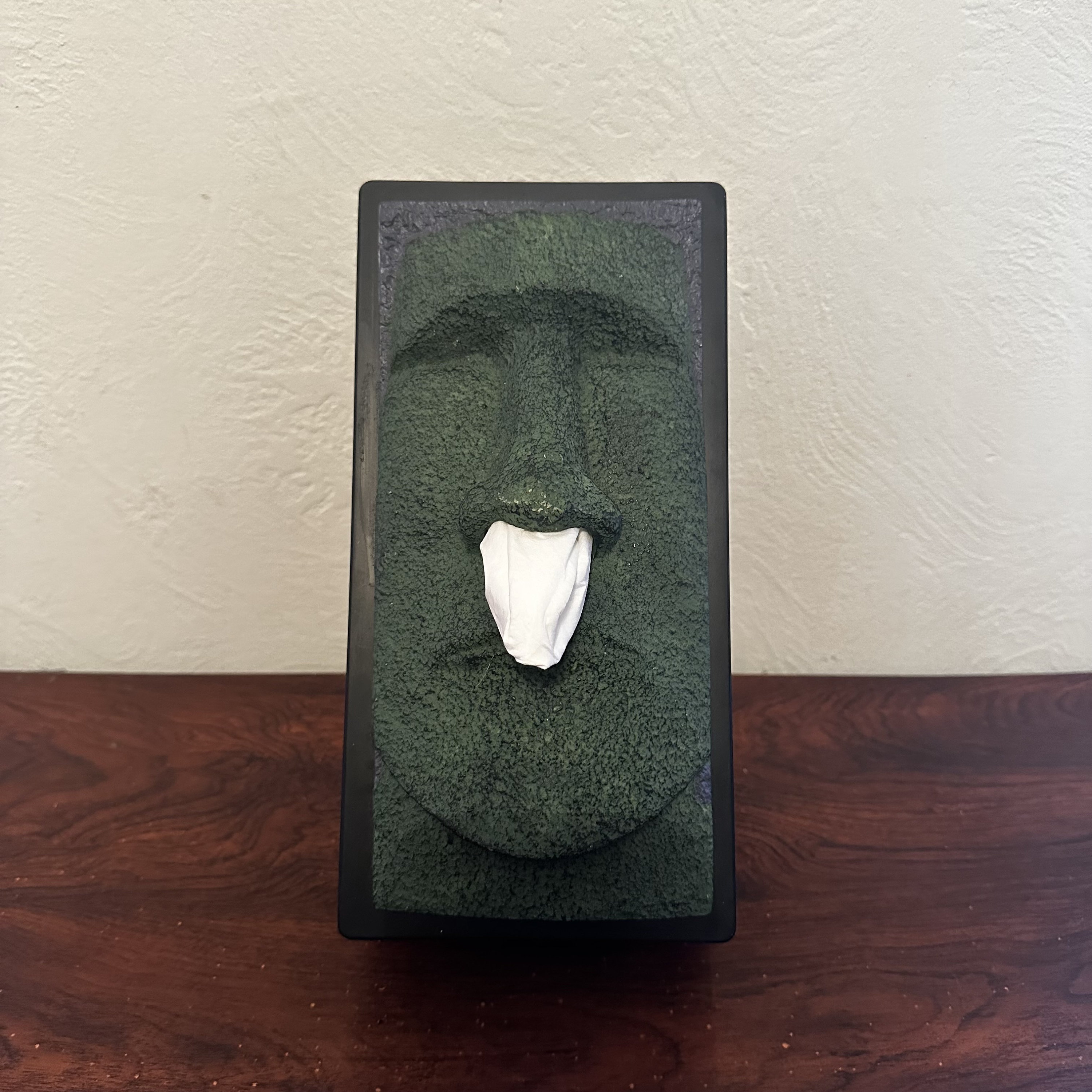 Tiki head tissue box cover deals
