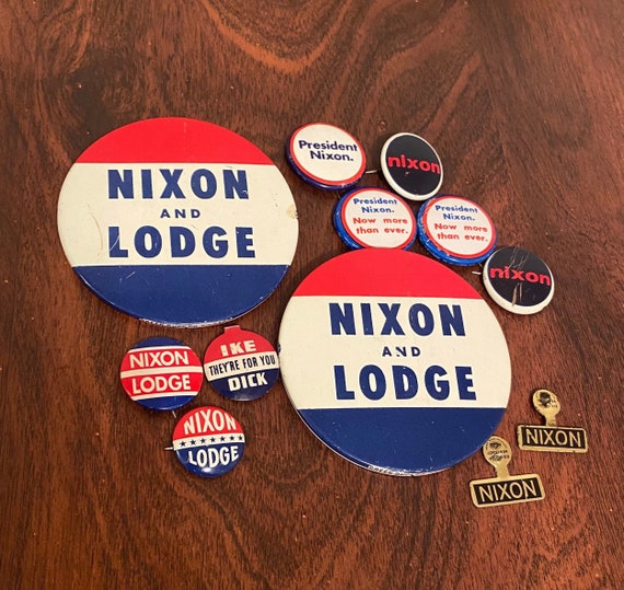 Vintage Lot of 12 1960’s 1970’s Nixon/ Nixon Lodge
