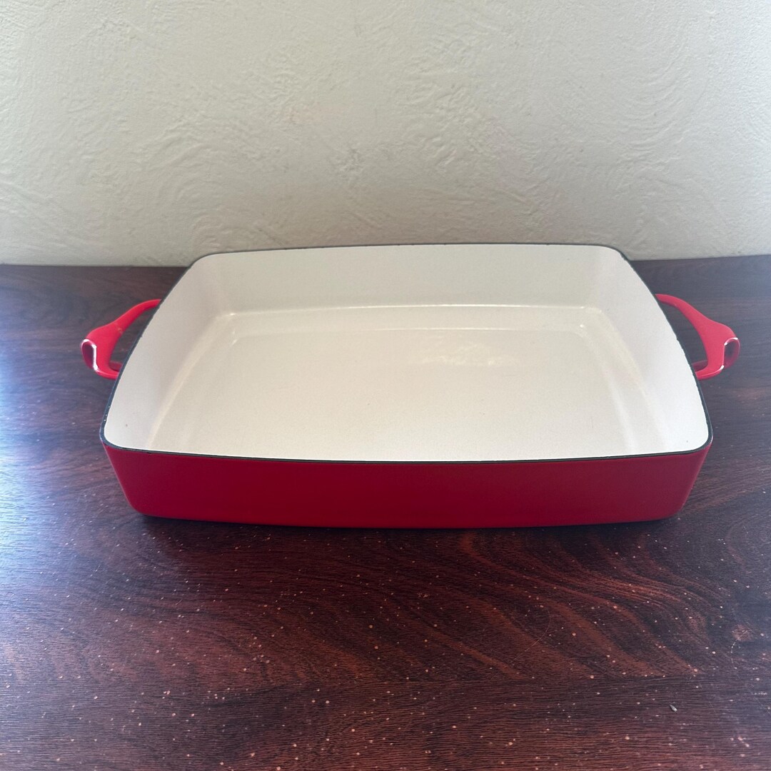 Vintage Dansk International Designs France Red Chili Red Enamel