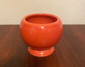 Rare Vintage Fiesta Ware Radioactive Red Original Color Marmalade Jar without Lid Hard to Find Piece