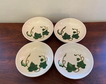 Vintage 1960’s Metlox Poppytrail California Ivy 6 3/4” Soup/ Cereal Bowls Set of 4
