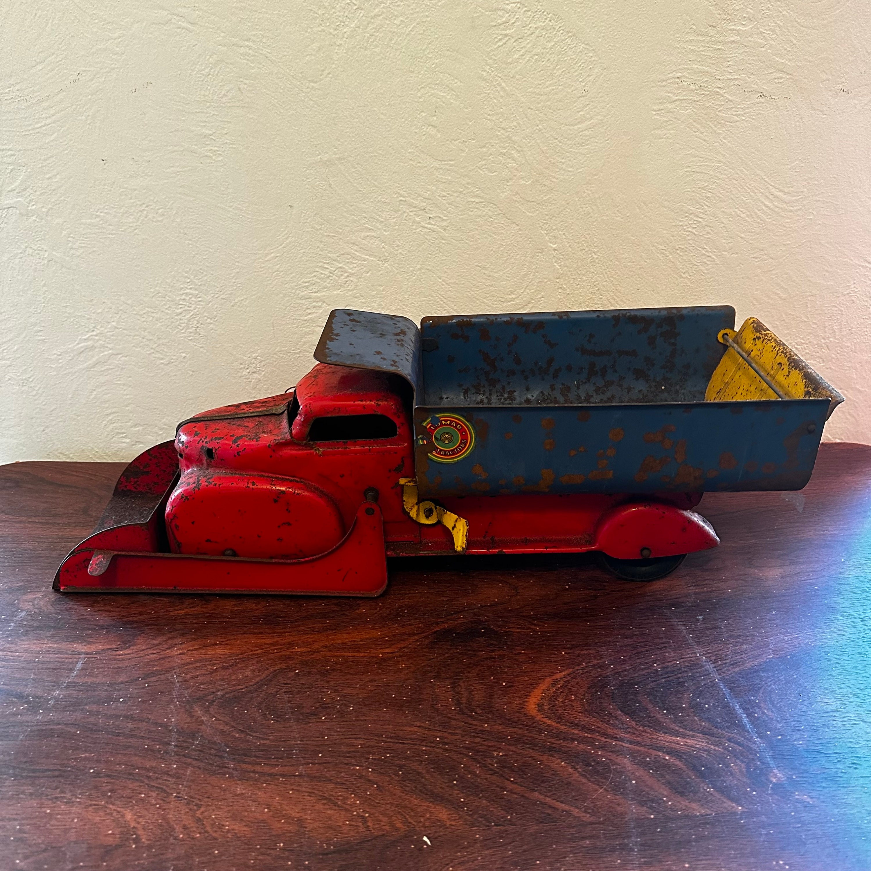 【新品】marx toys HEAVY GAUGE STEEL TRUCKS Vintage 1950's Marx Semi Truck Western Auto Metal 25