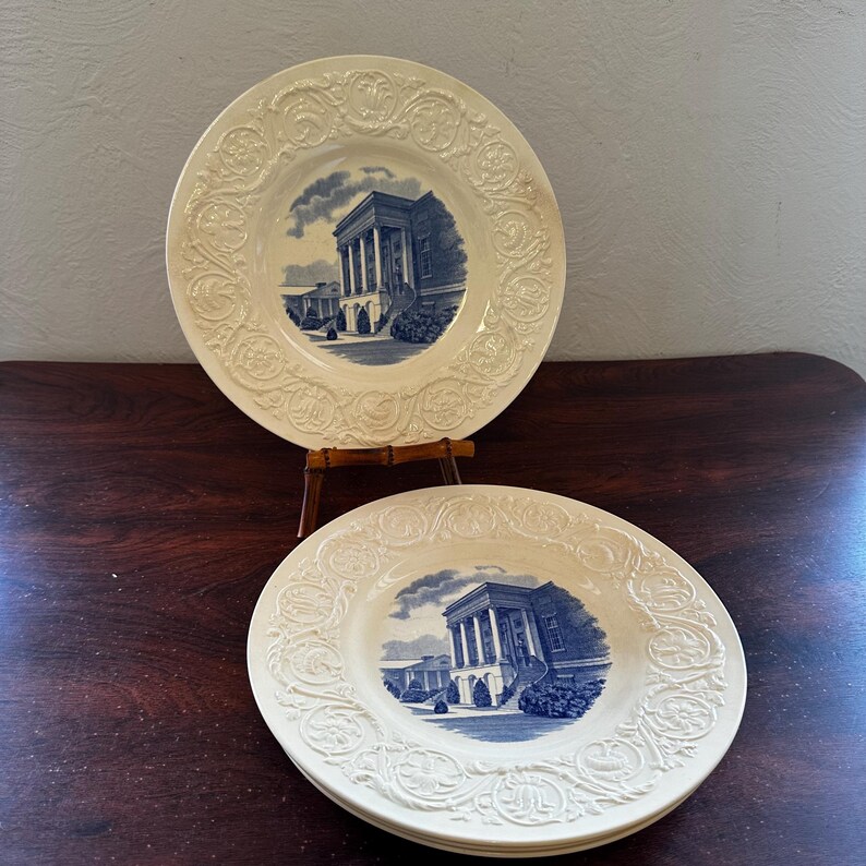 Wedgwood Etruria Wesleyan College Plates