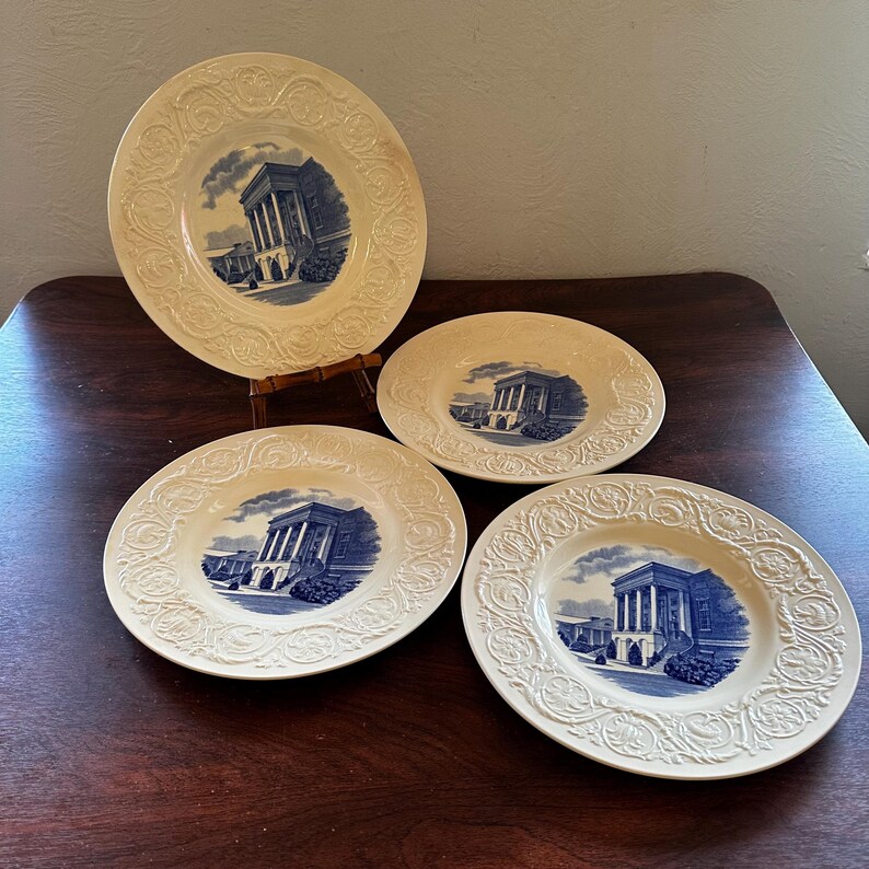 Wedgwood Etruria Wesleyan College Plates - Thumbnail 4