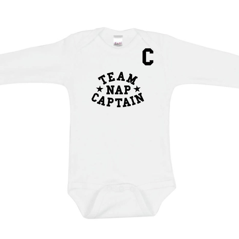 Team Nap Captain Sports Baby Onesies Nap Shirt