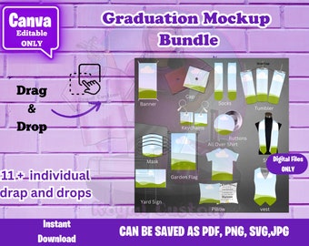 Graduation Mockup Templates and Bundles, 2024 Graduate, Graduation Season, SZN