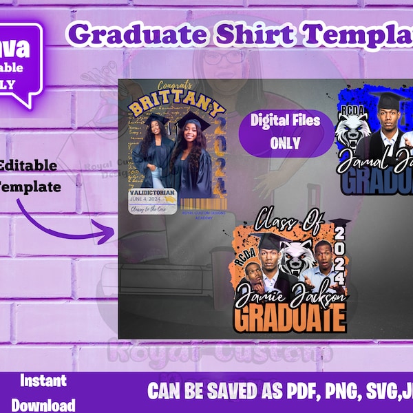 Graduation Shirt Template Etsy Graduation Shirt Template Etsy