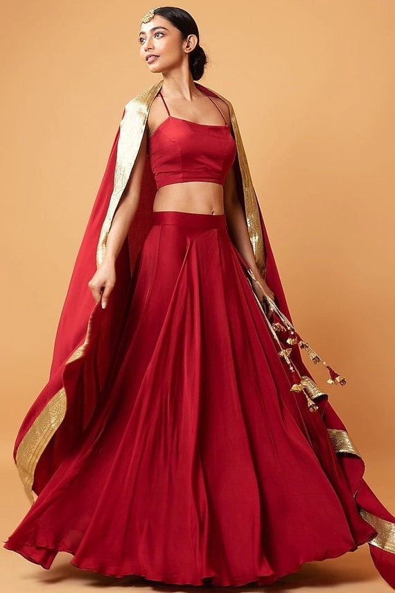 Bmbridal Red Halter Prom Dress Long A-Line | BmBridal