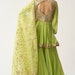 Rent Neon Green Georgette Sharara Suit main image 0
