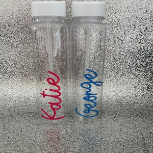 Personalised Water Bottle with straw
