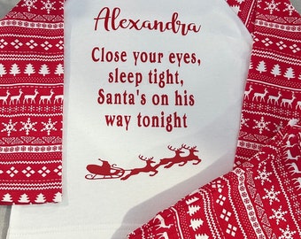 Pijama personalizado estampado navideño