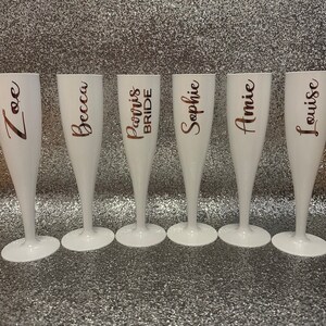 Personalised white flute.