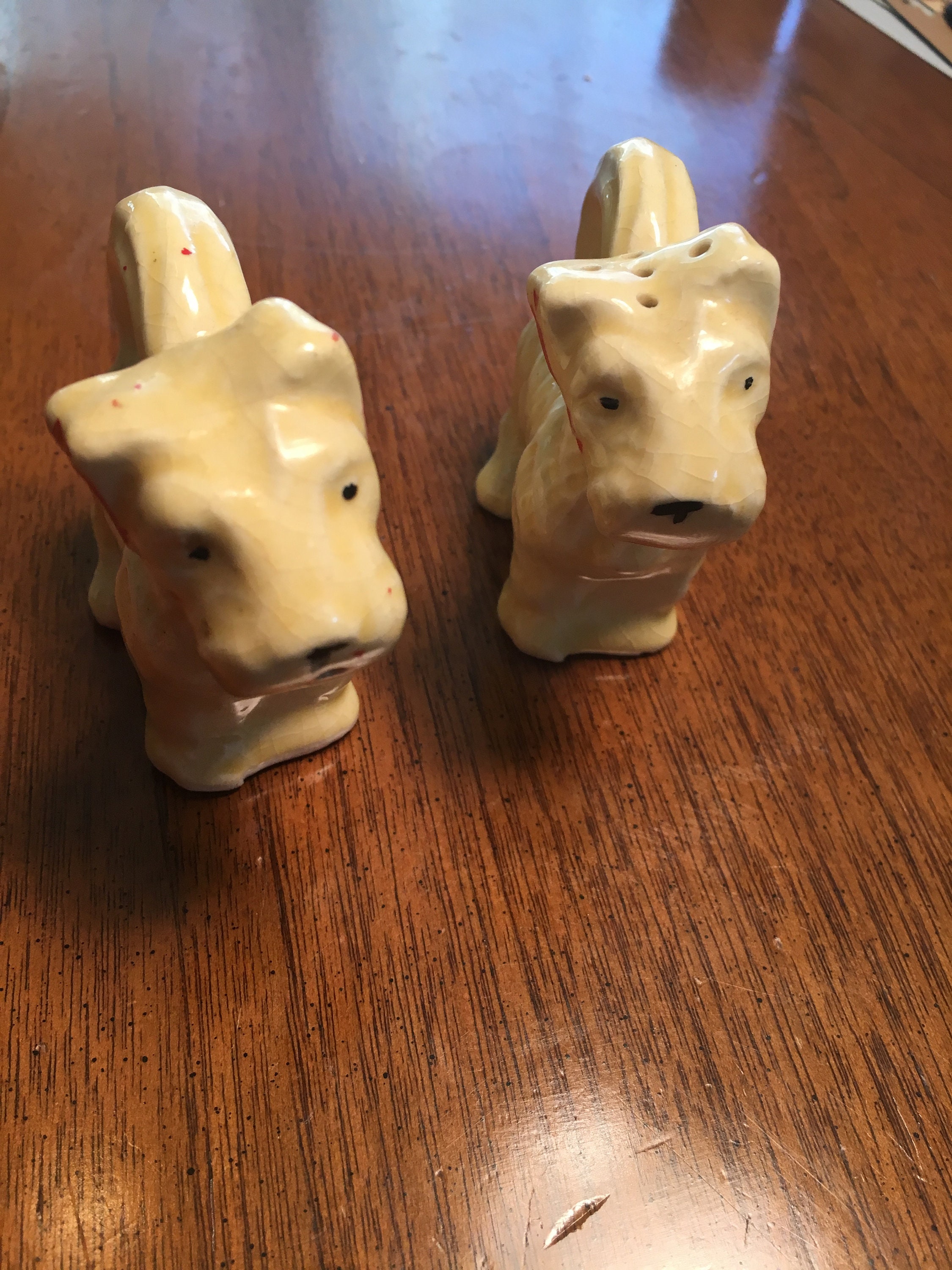 Vintage salt & pepper shakers Dogs Etsy