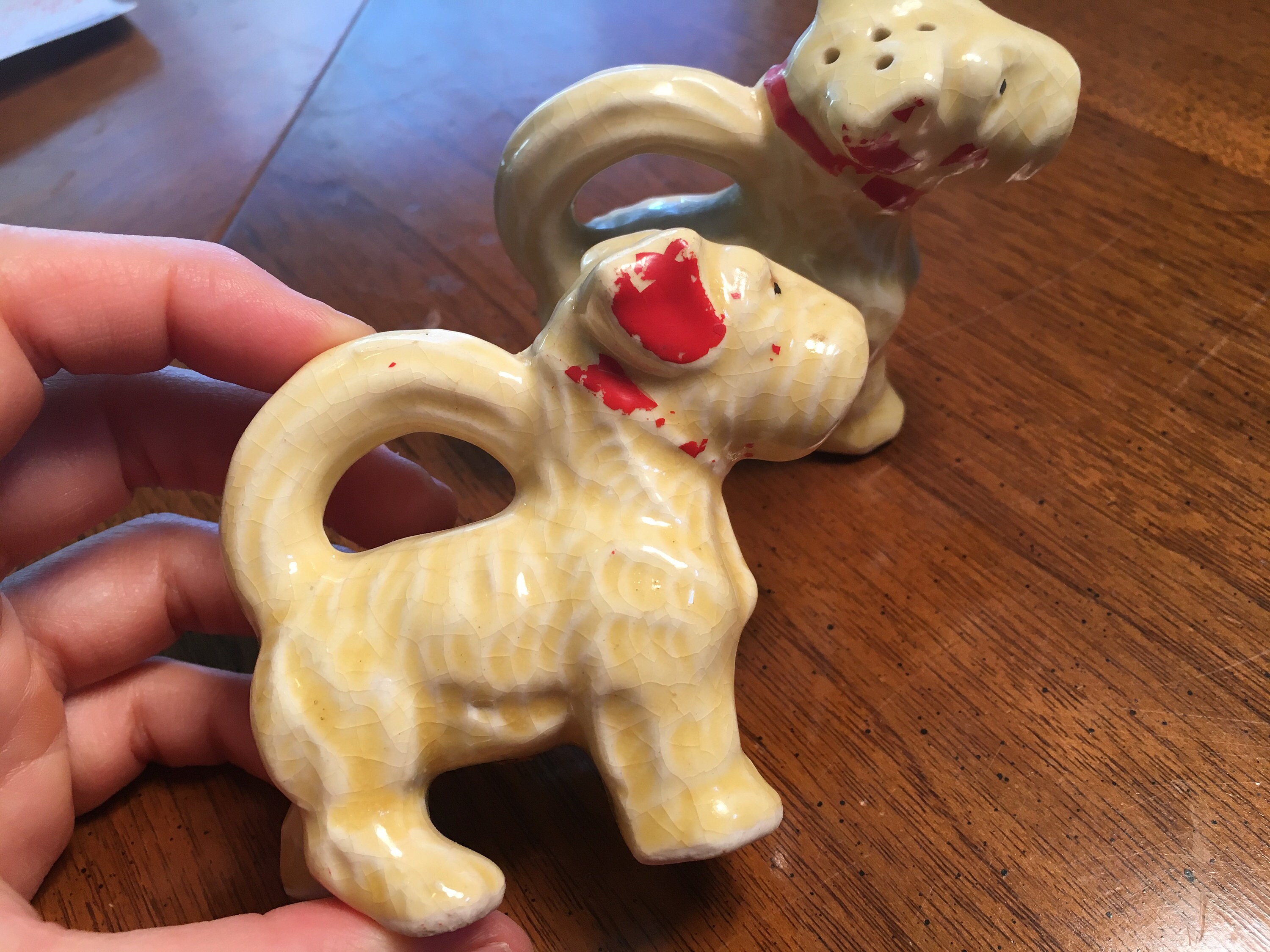 Vintage salt & pepper shakers Dogs Etsy