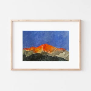 Paesaggio ad acquerello originale • 21 x 14,8 cm • Acquerello originale