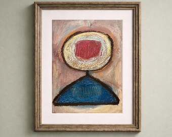Original abstract and modern painting made with acrylic and pumice stone paste on paper • Abstract art • contemporary painting • 27x20 cm