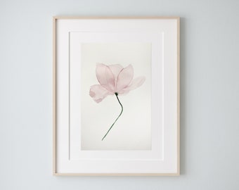 Original flower watercolor / Original painting / Handmade artwork