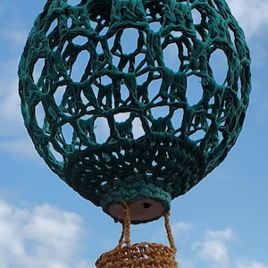 Lighted Crocheted Hot Air Balloon