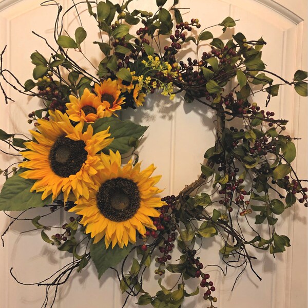 French Door Wreath Etsy