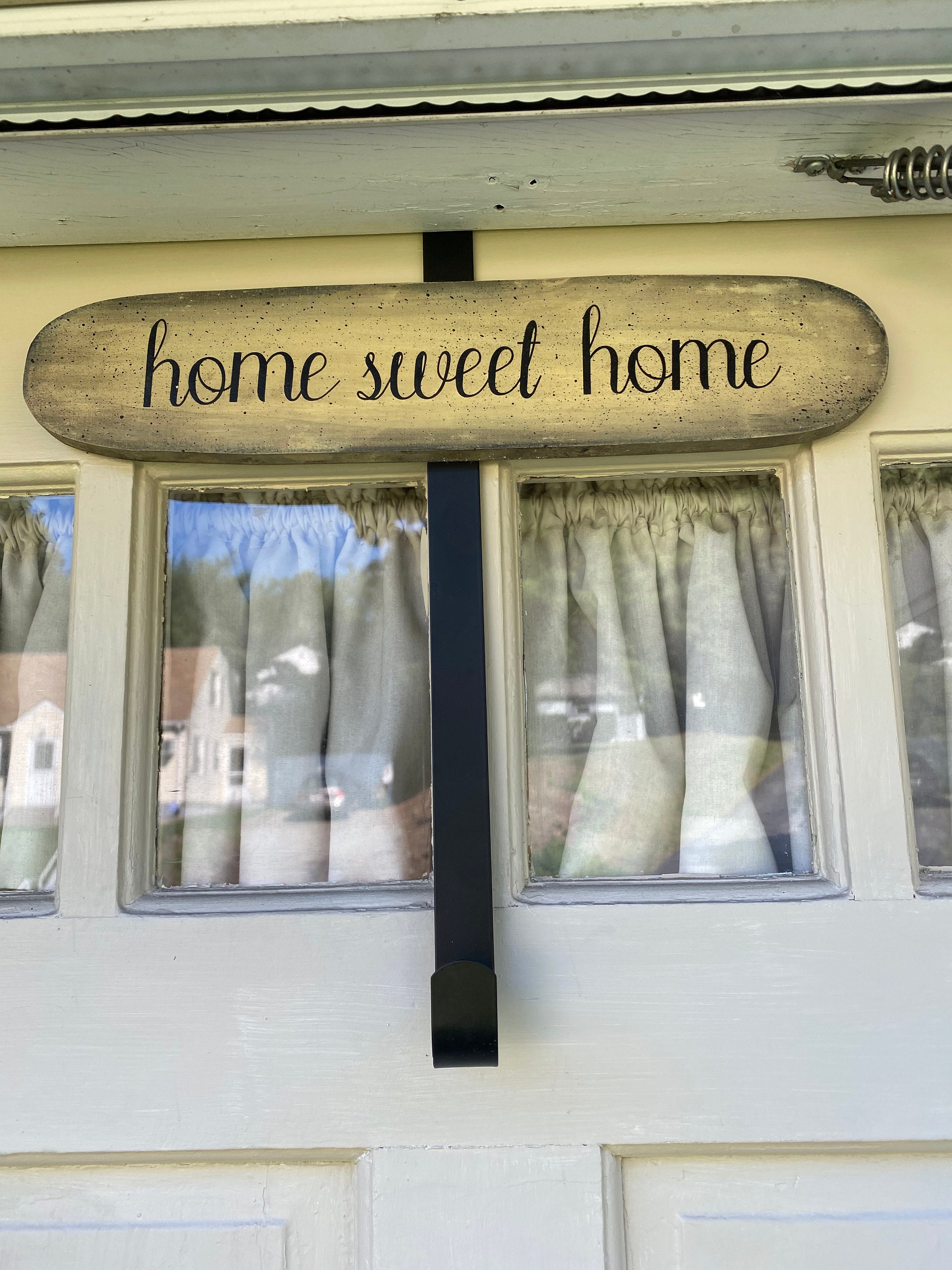 WREATH DOOR Hanger Front Door Wreath Hanger Home Sweet Home Etsy