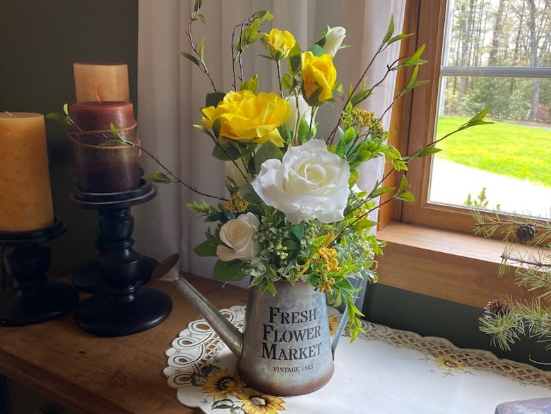 FLOWER ARRANGEMENT CENTERPIECE Coffee Table Centerpiece Etsy