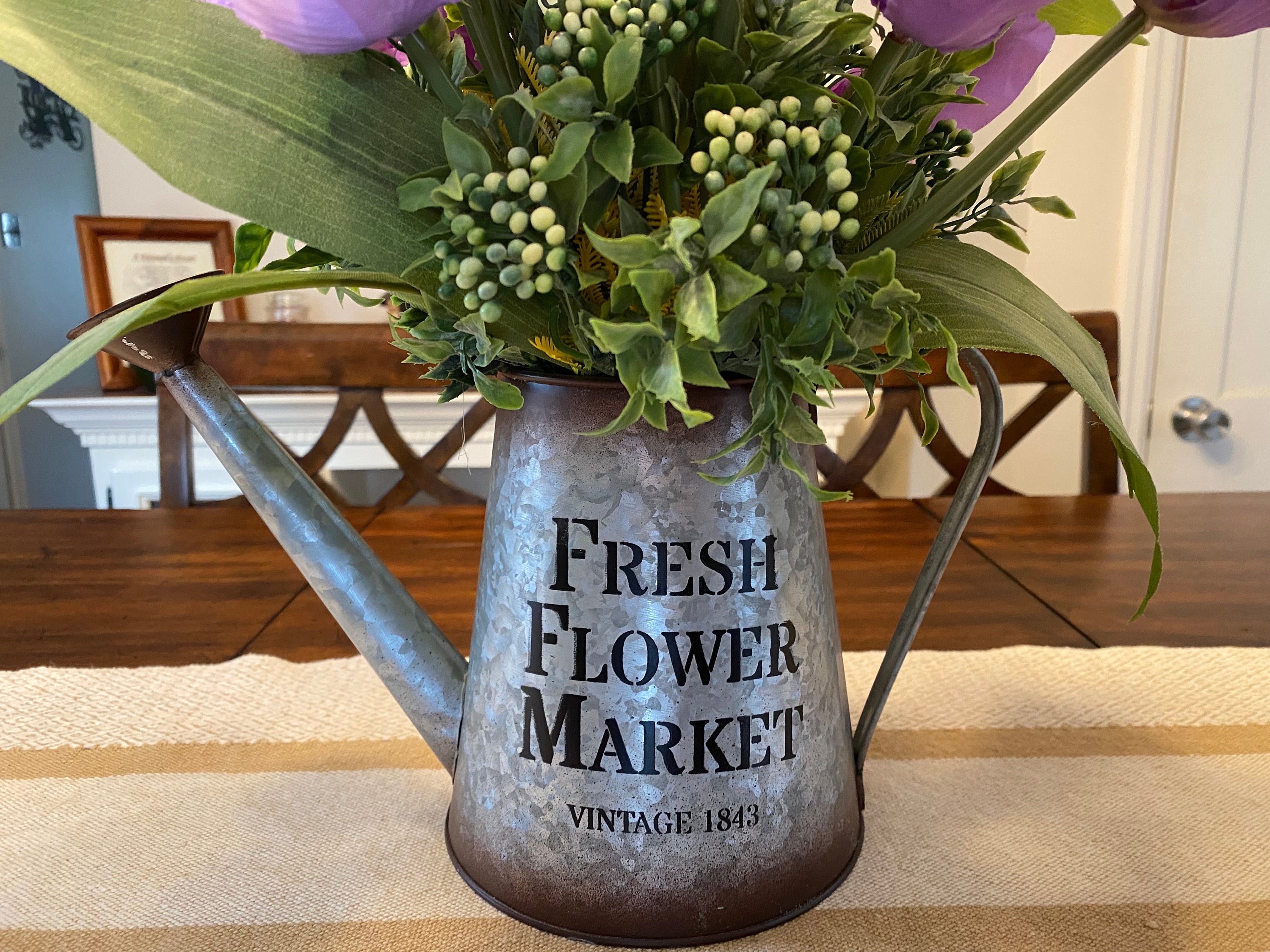 FLOWER ARRANGEMENT CENTERPIECE Coffee Table Centerpiece | Etsy