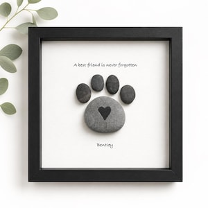 Dog Loss Sympathy Gift • Dog Memorial Art • Pet Bereavement Gift • Loss of Dog Keepsake • Framed Dog Remembrance Wall Art