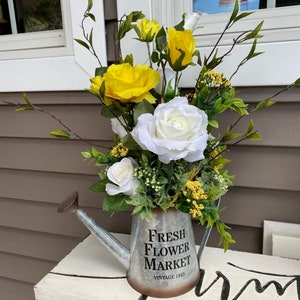 FLOWER ARRANGEMENT CENTERPIECE Coffee Table Centerpiece | Etsy