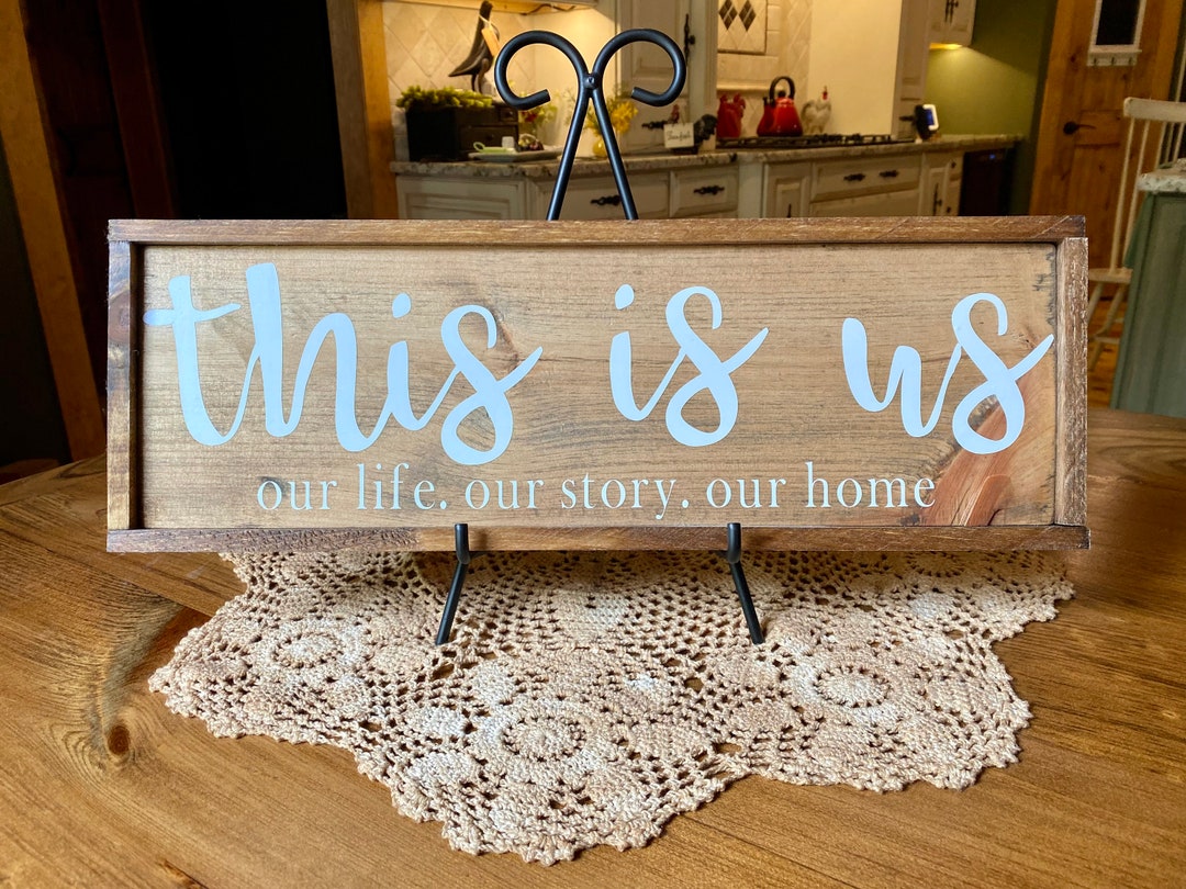 This is Us Wooden Sign for Farmhouse Dining Room Family Sign Etsy