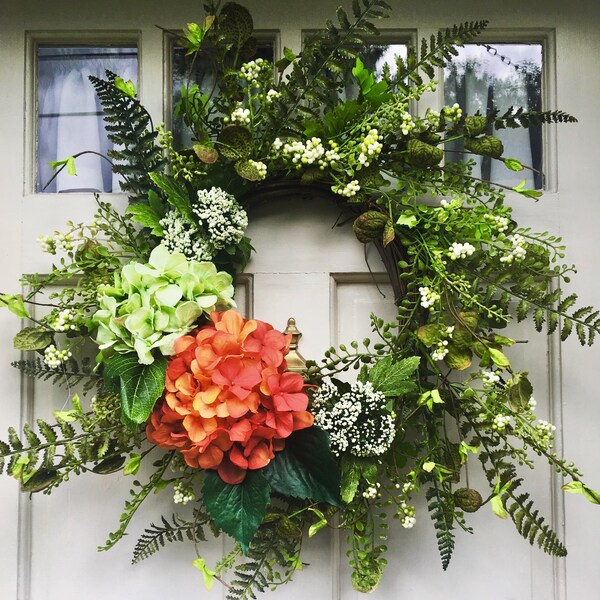 French Door Wreath Etsy