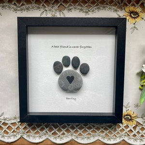 Dog Loss Sympathy Gift • Dog Memorial Art • Pet Bereavement Gift • Loss ...