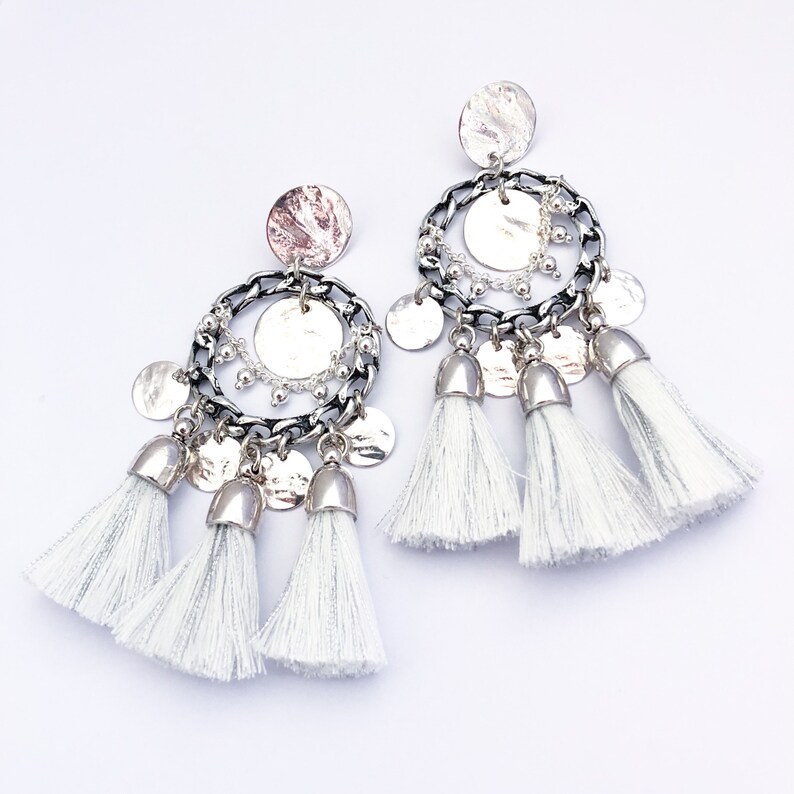 Earrings NOLA whitesilver Limited Edition