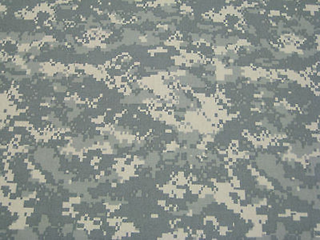 ACU Digital Camo Fabric 60 Wide Nylon Cotton Twill Etsy