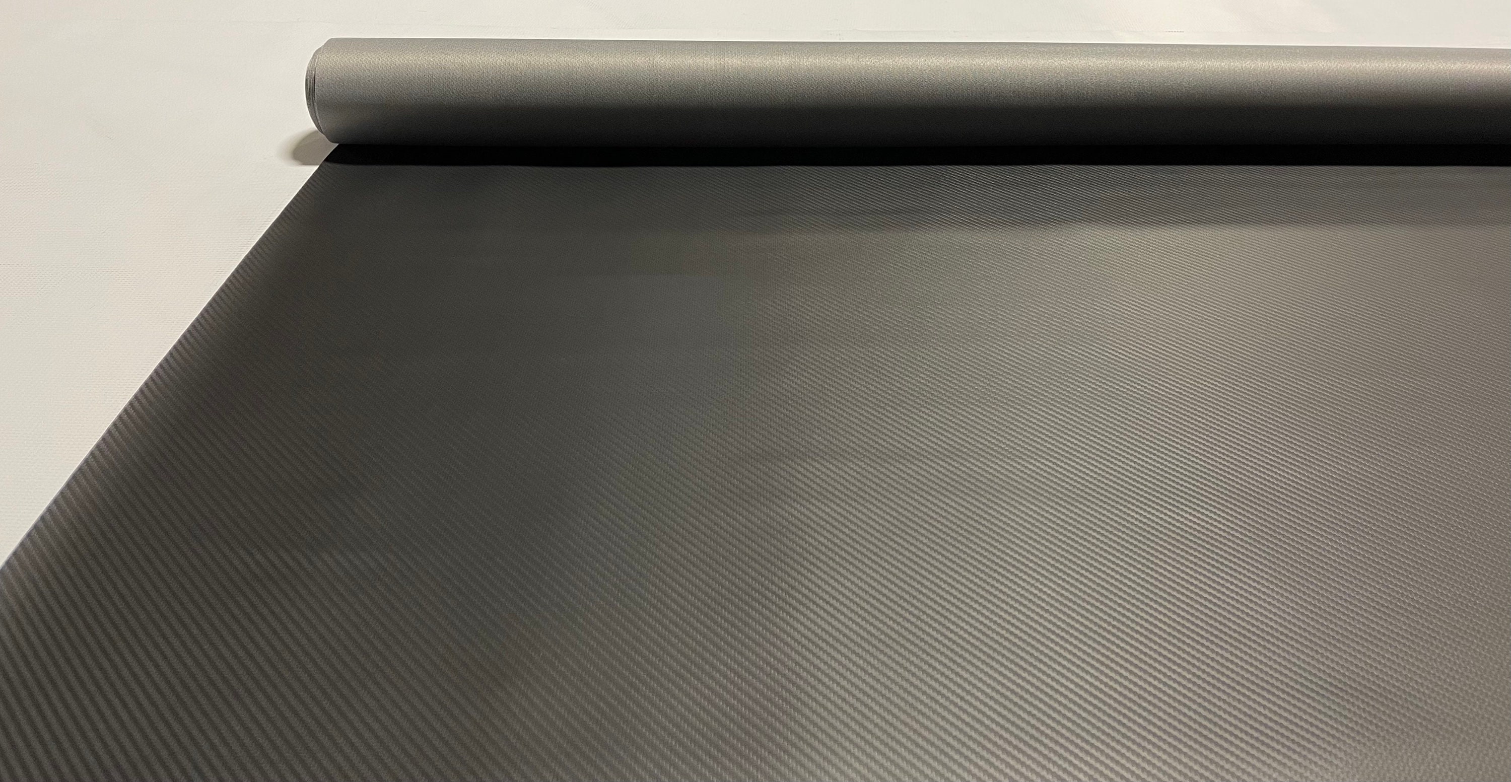 Black Carbon Fiber Faux Leather Fabric Vinyl Auto Upholstery 54W