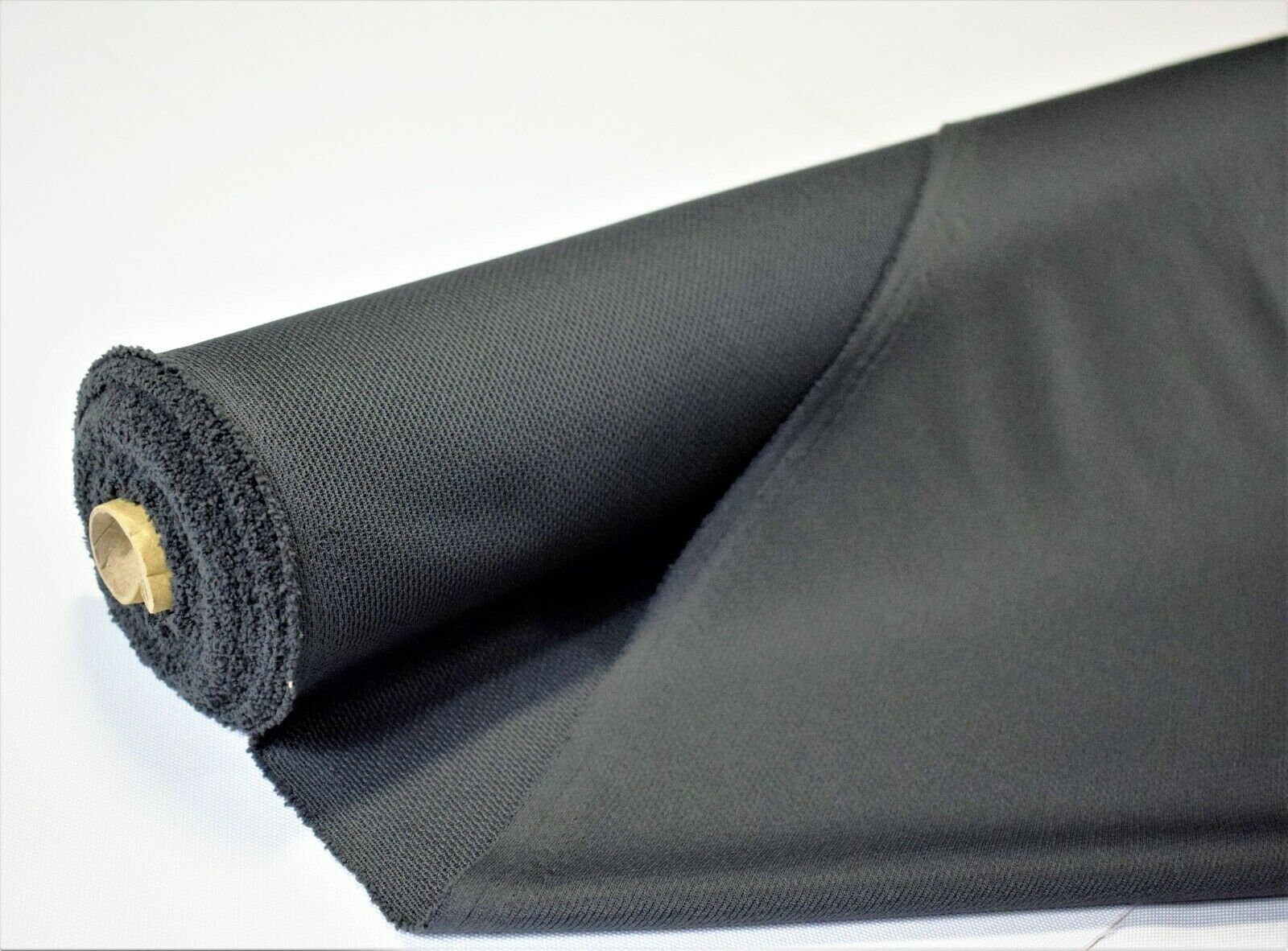 Dark Grey Moisture Wicking Sport Wear Performance Knit Pique Stretch