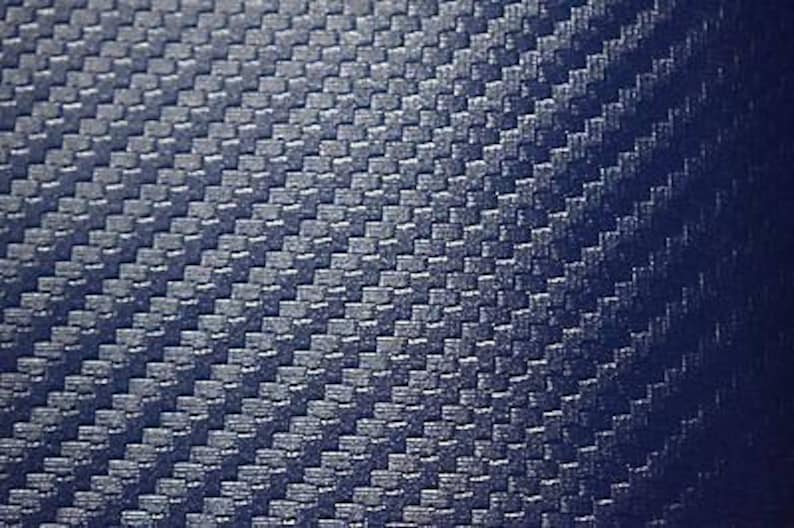 Pacific Blue Carbon Fiber Faux Leather Fabric Vinyl Auto | Etsy