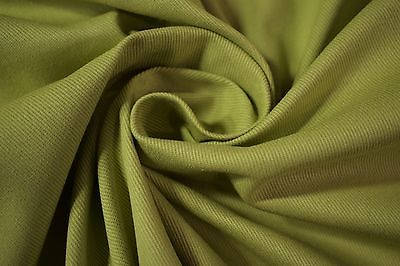 olive green denim fabric