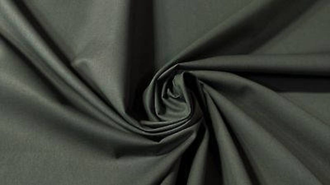Coal Grey 8 OZ. Cotton Poly Canvas Twill Fabric 62Wide Etsy
