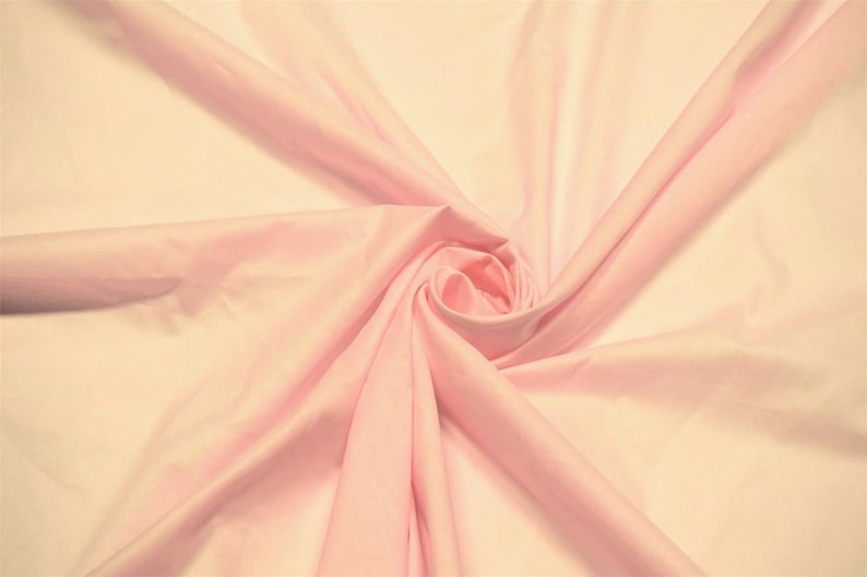 Baby Pink 100/% Cotton Lawn Sheer Apparel Fabric Craft Shirting Dress 56 Wide