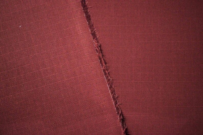 Burgundy Wine NYCO Ripstop Fabric 68W Apparel Durable Nylon Cotton Blend