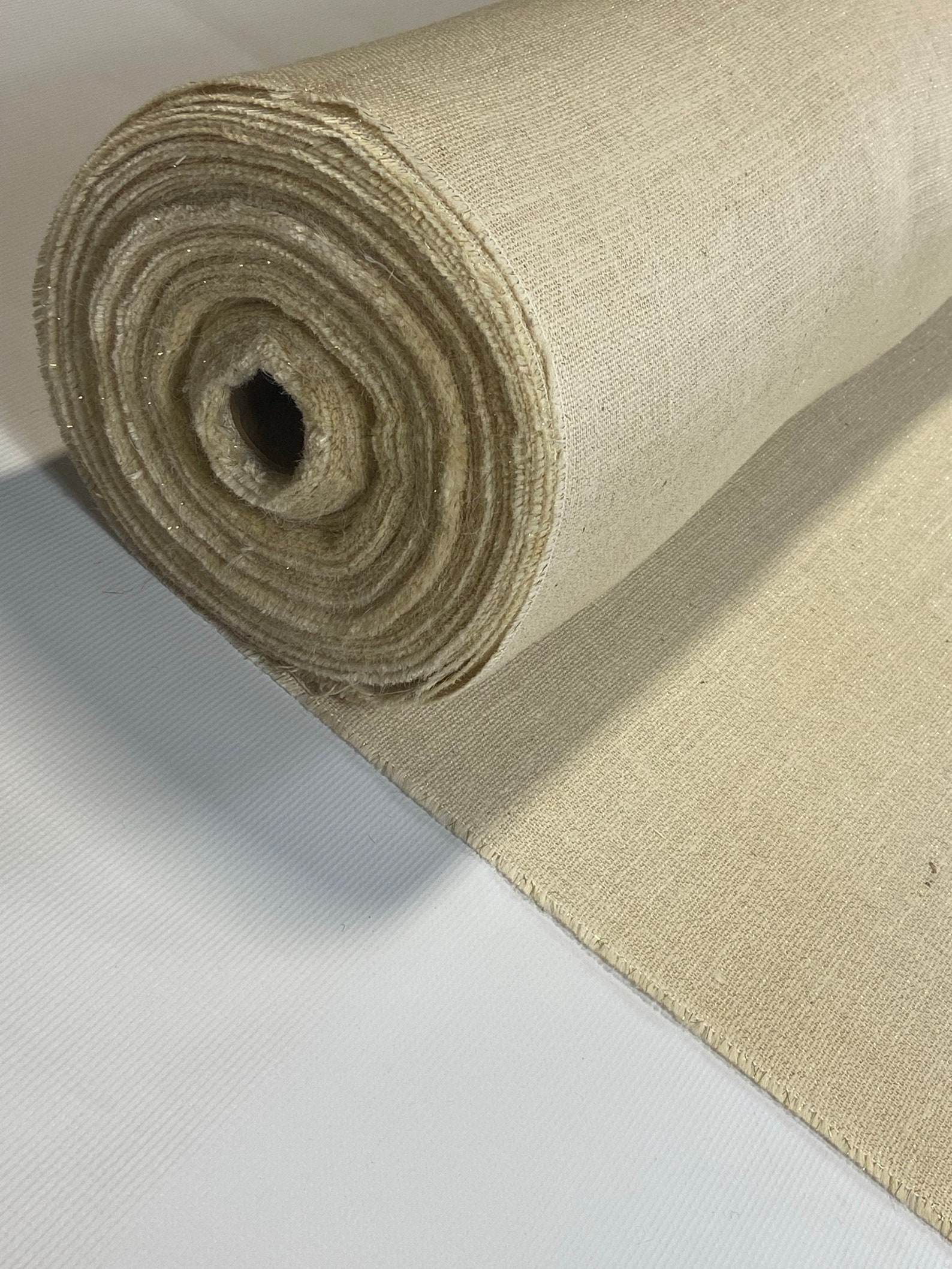 60 Wide Sparkly Burlap By The Yard Natural Jute Etsy