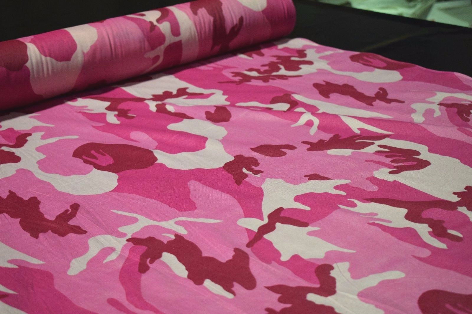 Pink Urban Camouflage Print Quilt Fabric Craft Apparel Upholstery 45W
